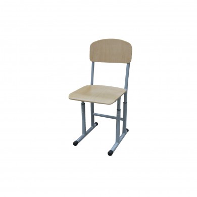 Keturių kojų reguliuojamo aukščio mokyklinė kėdė su HPL danga 4-6 dydis