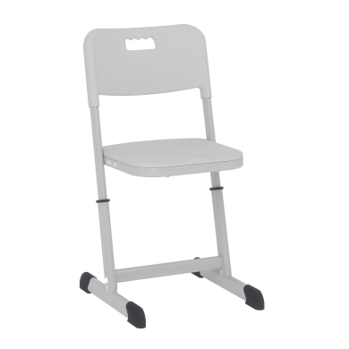 Reguliuojamo aukščio mokyklinė kėdė NOMAD, 3-7 dydis, pilka