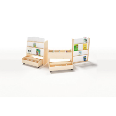 Mobili dvipusė daiktadėžė knygoms