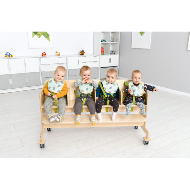 Maitinimo suoliukas 4 vaikams