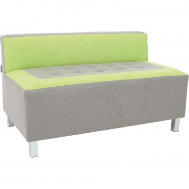 Vaikiška pilka-žalia sofa Premium